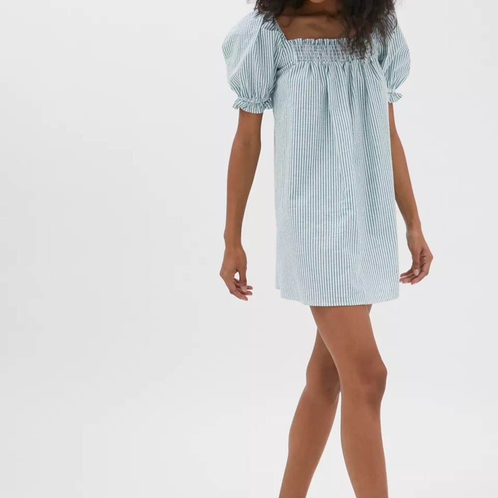 Cute Seersucker Mini Dress!